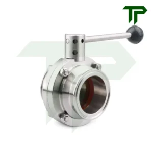 Van bướm vi sinh tay rút nối clamp inox