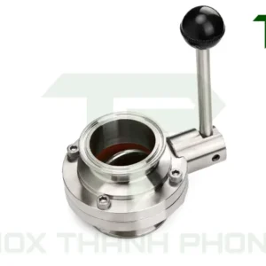 Van bướm vi sinh tay rút nối clamp inox