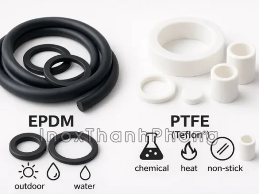 So sánh EPDM và Teflon (PTFE)