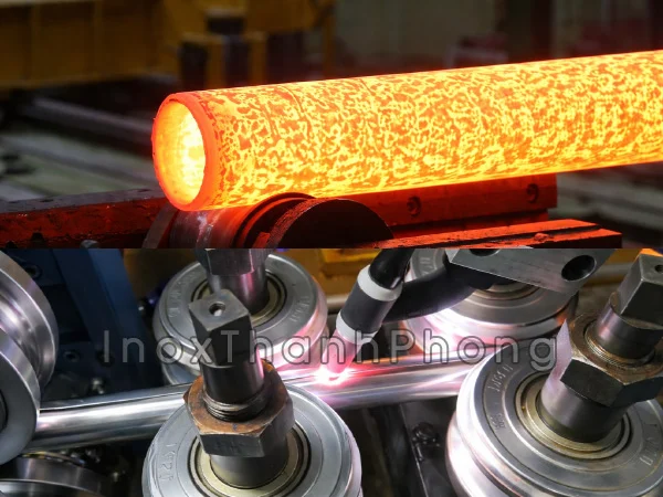 Quá trình sản xuất đúc và hàn ống inox