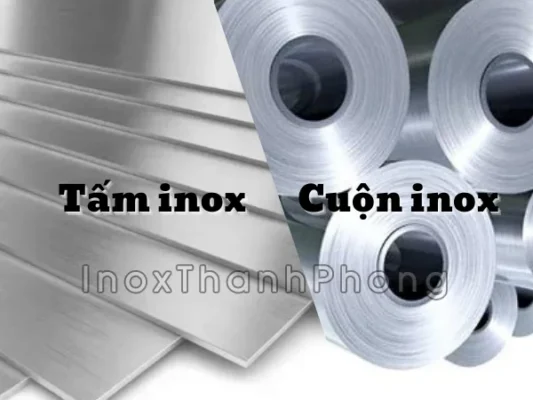 Bảng thành phần các chất bên trong tấm - cuộn inox