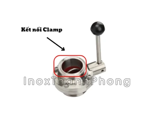 Van bướm vi sinh nối clamp