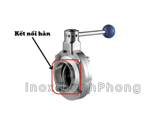 Van bướm vi sinh nối hàn