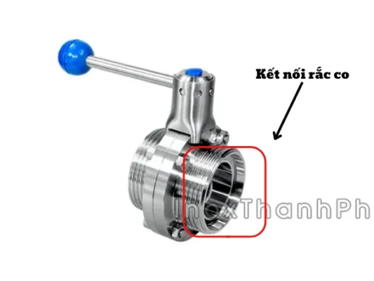 Van bướm vi sinh nối rắc co