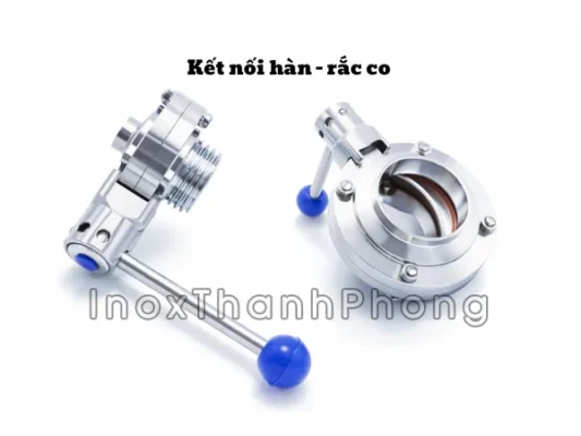 Van bướm vi sinh nối rắc co