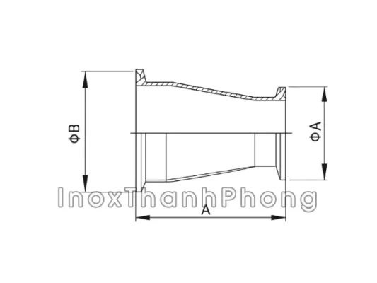 Côn thu clamp vi sinh