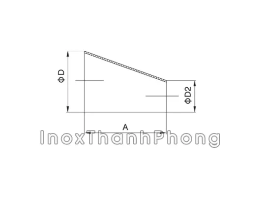 Côn thu hàn lệch tâm vi sinh