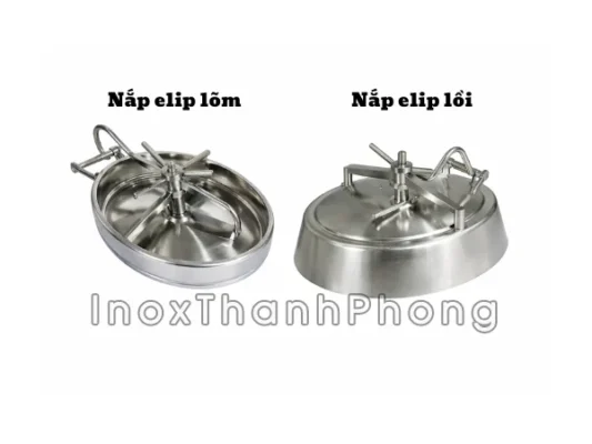 Nắp bồn elip inox vi sinh