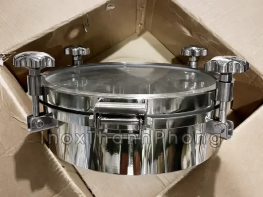 Nắp áp kính inox vi sinh