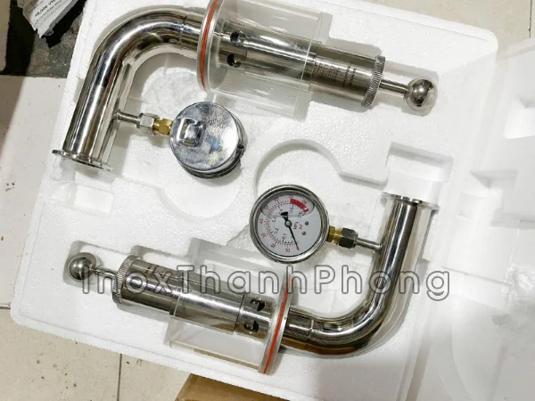 Van giảm áp cong cho bồn bia