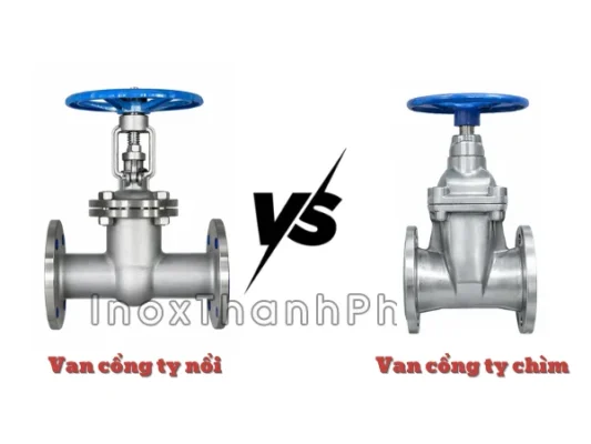 Phân loại theo thiết kế trục ty (ty nổi và ty chìm)