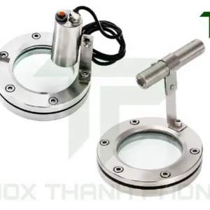 Kính mặt bích inox quan sát có đèn