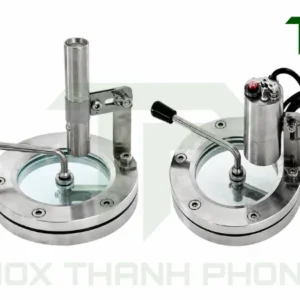 Kính mặt bích inox có đèn kết hợp gạt sương