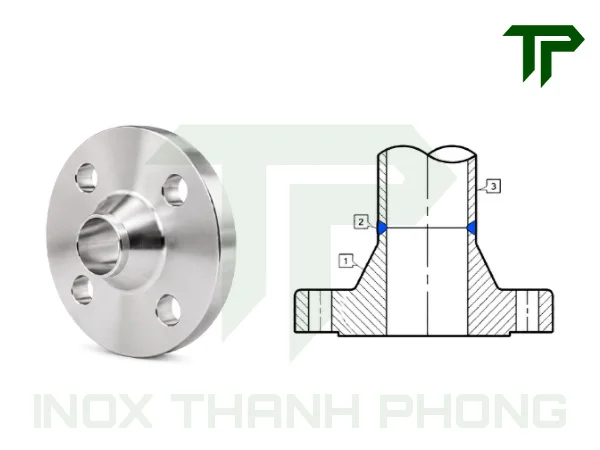 Mặt bích inox hàn cổ - Welding neck