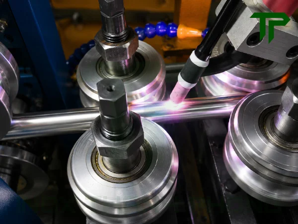 Công đoạn hàn TIG để tạo ra ống inox công nghiệp
