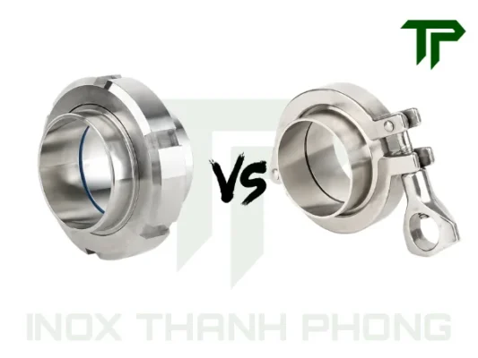 Rắc co inox vi sinh khác gì clamp vi sinh?
