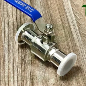 Van bi vi sinh clamp tay gạt - Inox Thanh Phong