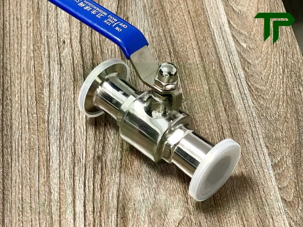 Van bi vi sinh clamp tay gạt - Inox Thanh Phong