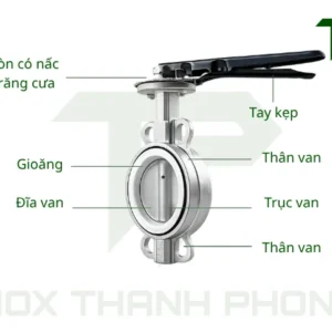 Cấu tạo van bướm inox tay gạt có gì khác biệt?