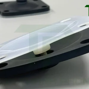 Màng van gồm 2 lớp (PTFE + EPDM) giúp chịu hoá chất tốt, đảm bảo khả năng vận hành