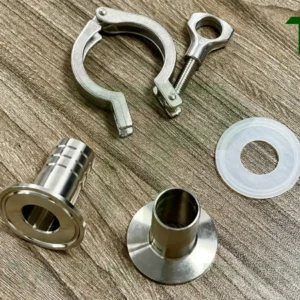 Bộ clamp đuôi chuột inox vi sinh gồm những bộ phận nào?