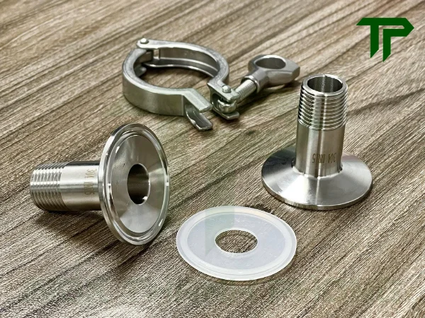 bo-clamp-ren-ngoai-inox-vi-sinh-1 Bộ clamp ren ngoài inox vi sinh gồm những chi tiết nào?