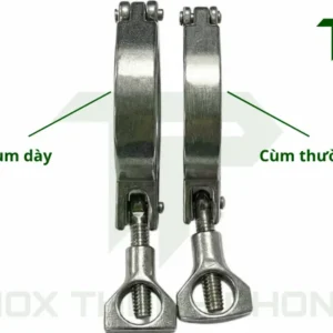 Cùm đôi kẹp clamp inox