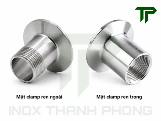 Phân biệt mặt clamp ren ngoài và mặt clamp ren trong
