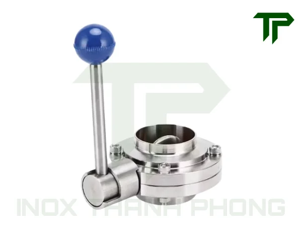 van-buom-vi-sinh-tay-rut-han-3 Ưu và nhược điểm của van bướm vi sinh tay rút nối hàn