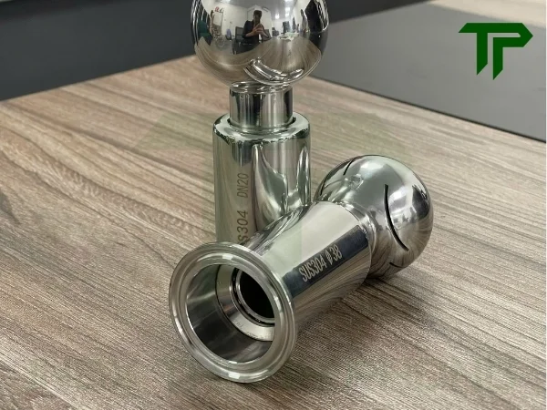 Cầu CIP xoay clamp inox vi sinh