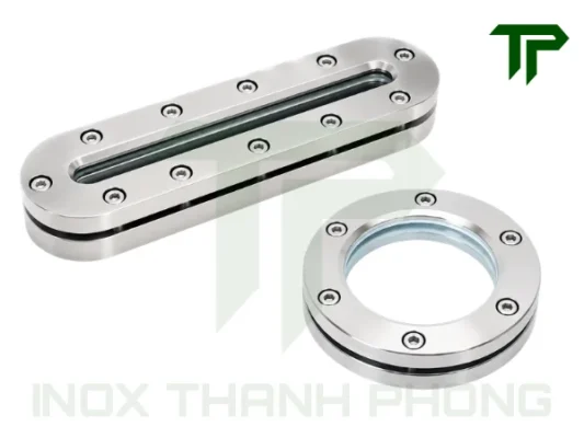 Ưu thế của thiết kế elip dài trong việc quan sát bồn tank so với kính mặt bích tròn