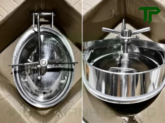 Nguyên lý hoạt động của nắp bồn hình elip inox