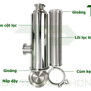 Cấu tạo của cột lọc khe Johnson inox vi sinh
