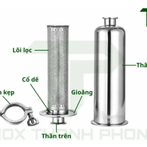 Cấu tạo của cột lọc thẳng inox vi sinh