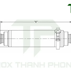 Bản vẽ kỹ thuật cột lọc thẳng inox vi sinh