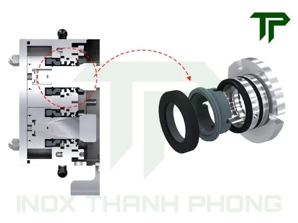 Phớt cơ khí đơn của đầu bơm lobe inox DONJOY
