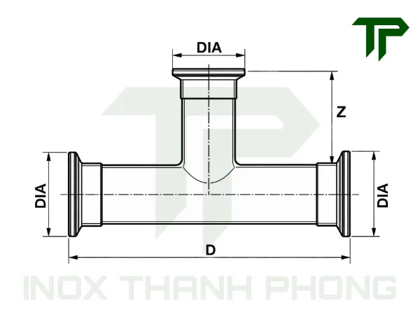 te-inox-vi-sinh-9 Bản vẽ kỹ thuật tê clamp inox vi sinh
