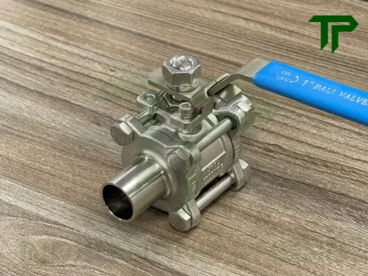Ưu điểm của van bi 3PC hàn inox vi sinh tay gạt có khóa