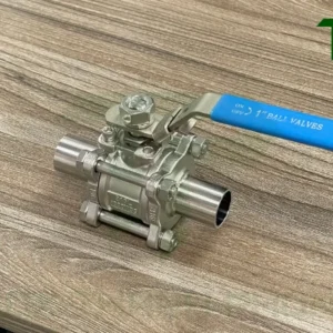 Van bi 3PC hàn inox vi sinh tay gạt có khóa là gì?