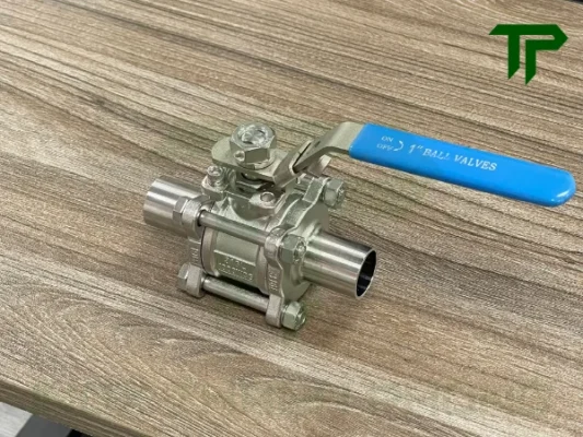 Van bi 3PC hàn inox vi sinh tay gạt có khóa là gì?