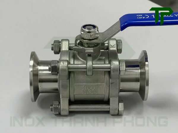 van-bi-3pc-noi-clamp-tay-gat-4 Đặc điểm kỹ thuật nổi bật của van bi 3PC nối clamp