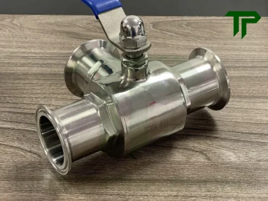 Van bi vi sinh 3 ngả nối clamp tay gạt