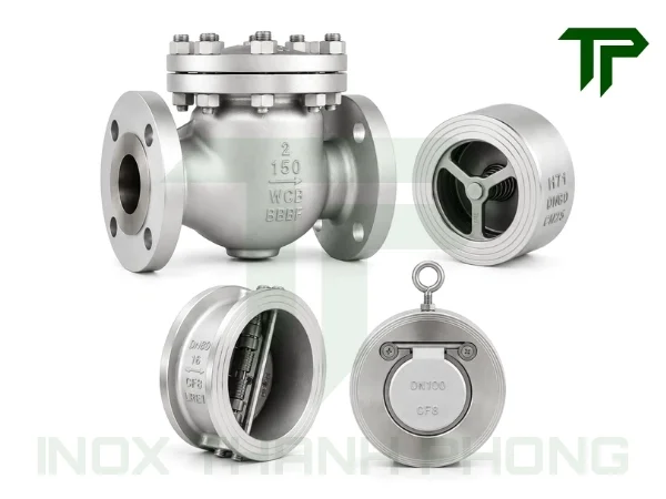 Van 1 chiều mặt bích inox