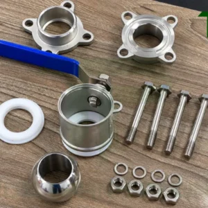 Cấu tạo của van bi 3PC hàn tay gạt inox
