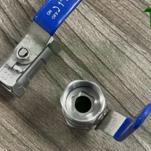 Cấu tạo của van bi 1PC inox nối ren tay gạt