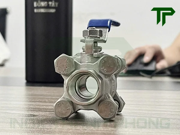 van-bi-3pc-ren-tay-gat-3 Ưu điểm và hạn chế của van bi 3PC ren tay gạt inox