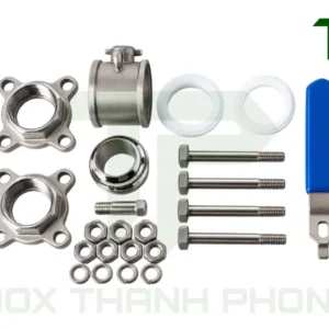Cấu tạo của van bi 3PC nối ren tay gạt