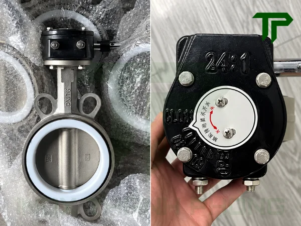 van-buom-inox-tay-quay-2 Bộ tay quay và hộp số của van bướm inox hoạt động như thế nào?