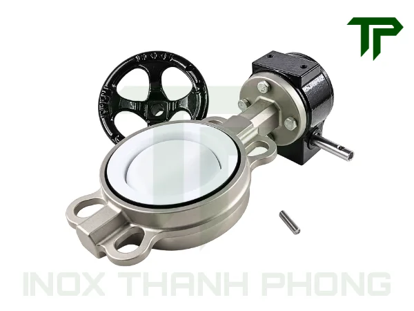 van-buom-inox-tay-quay-7 Cấu tạo của van bướm inox tay quay