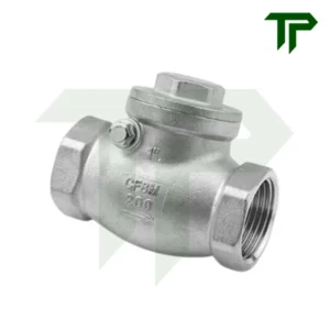 Van một chiều lá lật nối ren inox